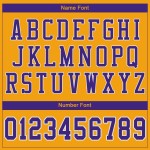 Custom Gold Purple-White Mesh Authentic Football Jersey Custom Gold Purple-White Mesh Authentic Football Jersey