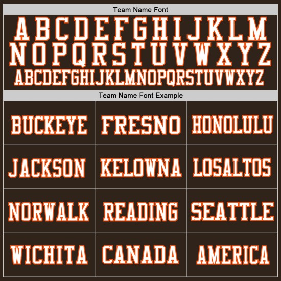 Custom Brown Orange-White Mesh Authentic Football Jersey Custom Brown Orange-White Mesh Authentic Football Jersey
