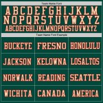 Custom Green Red-Cream Mesh Authentic Football Jersey Custom Green Red-Cream Mesh Authentic Football Jersey