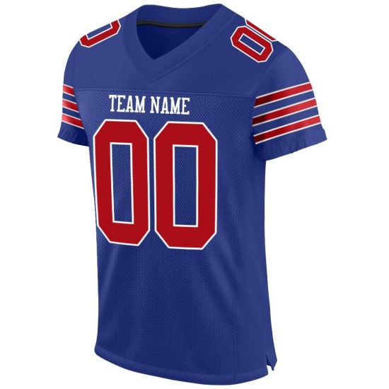 Custom Royal Red-White Mesh Authentic Football Jersey Custom Royal Red-White Mesh Authentic Football Jersey