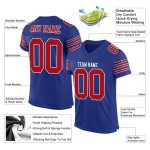 Custom Royal Red-White Mesh Authentic Football Jersey Custom Royal Red-White Mesh Authentic Football Jersey