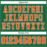 Custom Kelly Green Orange-White Mesh Authentic Football Jersey Custom Kelly Green Orange-White Mesh Authentic Football Jersey