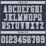 Custom Navy Gray-White Mesh Authentic Football Jersey Custom Navy Gray-White Mesh Authentic Football Jersey