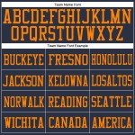 Custom Navy Bay Orange Mesh Authentic Football Jersey Custom Navy Bay Orange Mesh Authentic Football Jersey
