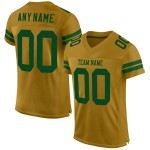 Custom Old Gold Green Mesh Authentic Football Jersey Custom Old Gold Green Mesh Authentic Football Jersey