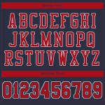 Custom Navy Red-White Mesh Authentic Football Jersey Custom Navy Red-White Mesh Authentic Football Jersey
