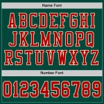 Custom Green Red-Cream Mesh Authentic Football Jersey Custom Green Red-Cream Mesh Authentic Football Jersey