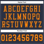 Custom Navy Bay Orange Mesh Authentic Football Jersey Custom Navy Bay Orange Mesh Authentic Football Jersey