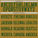 Custom Old Gold Green Mesh Authentic Football Jersey Custom Old Gold Green Mesh Authentic Football Jersey