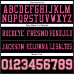 Custom Black Medium Pink-Pink Mesh Authentic Football Jersey Custom Black Medium Pink-Pink Mesh Authentic Football Jersey