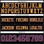 Custom Black Purple-Gold Mesh Authentic Football Jersey Custom Black Purple-Gold Mesh Authentic Football Jersey