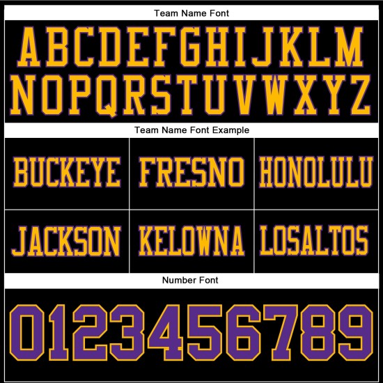 Custom Black Purple-Gold Mesh Authentic Football Jersey Custom Black Purple-Gold Mesh Authentic Football Jersey