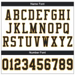 Custom White Black-Gold Mesh Authentic Football Jersey Custom White Black-Gold Mesh Authentic Football Jersey