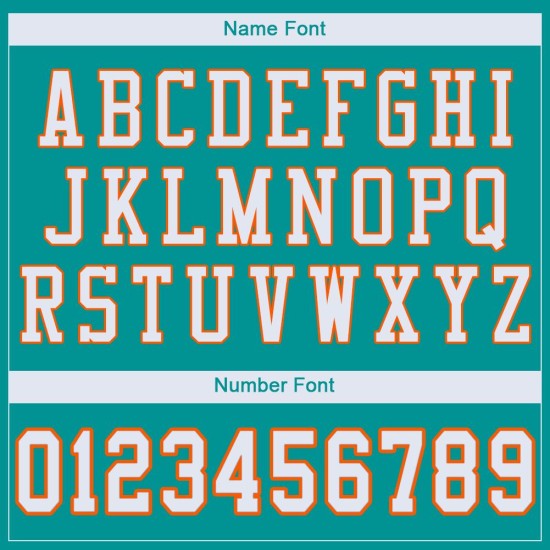 Custom Aqua White-Orange Mesh Authentic Football Jersey Custom Aqua White-Orange Mesh Authentic Football Jersey
