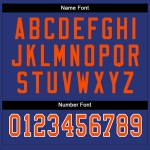 Custom Royal Orange-White Mesh Split Fashion Football Jersey Custom Royal Orange-White Mesh Split Fashion Football Jersey