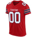 Custom Red White-Navy Mesh Authentic Football Jersey Custom Red White-Navy Mesh Authentic Football Jersey