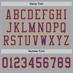 Custom Gray Purple-Gold Mesh Authentic Football Jersey Custom Gray Purple-Gold Mesh Authentic Football Jersey