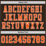 Custom Brown Orange-White Mesh Authentic Football Jersey Custom Brown Orange-White Mesh Authentic Football Jersey