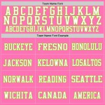 Custom Pink Neon Green-White Mesh Authentic Throwback Football Jersey Custom Pink Neon Green-White Mesh Authentic Throwback Football Jersey
