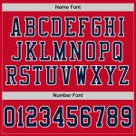 Custom Red Navy-White Mesh Authentic Football Jersey Custom Red Navy-White Mesh Authentic Football Jersey