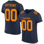 Custom Navy Bay Orange Mesh Authentic Football Jersey Custom Navy Bay Orange Mesh Authentic Football Jersey