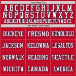 Custom Red Navy-White Mesh Authentic Football Jersey Custom Red Navy-White Mesh Authentic Football Jersey