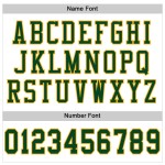 Custom White Green-Gold Mesh Authentic Football Jersey Custom White Green-Gold Mesh Authentic Football Jersey