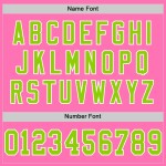 Custom Pink Neon Green-White Mesh Authentic Throwback Football Jersey Custom Pink Neon Green-White Mesh Authentic Throwback Football Jersey