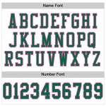 Custom White Kelly Green-Pink Mesh Authentic Football Jersey Custom White Kelly Green-Pink Mesh Authentic Football Jersey